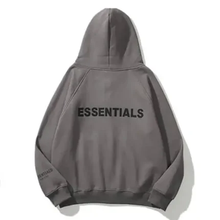 Essentials Full Zip Up Grey Hoodies